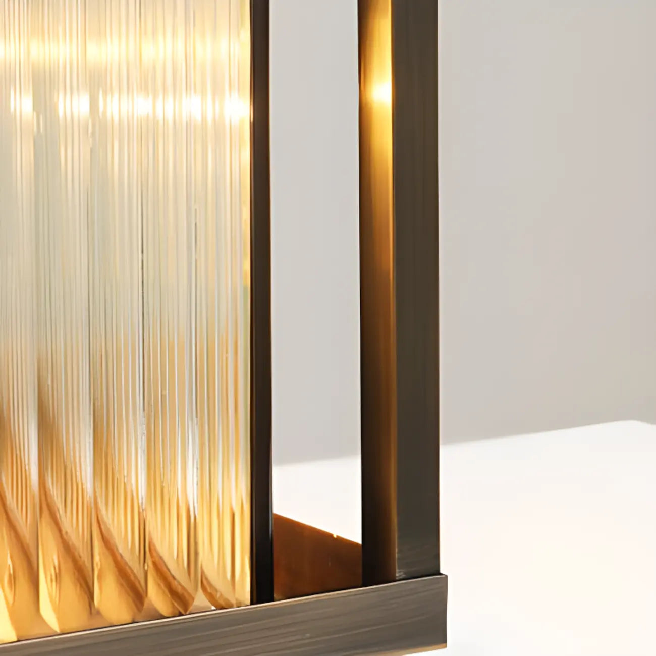 Rustic Bronze Metal Square Solar Outdoor Post Lights