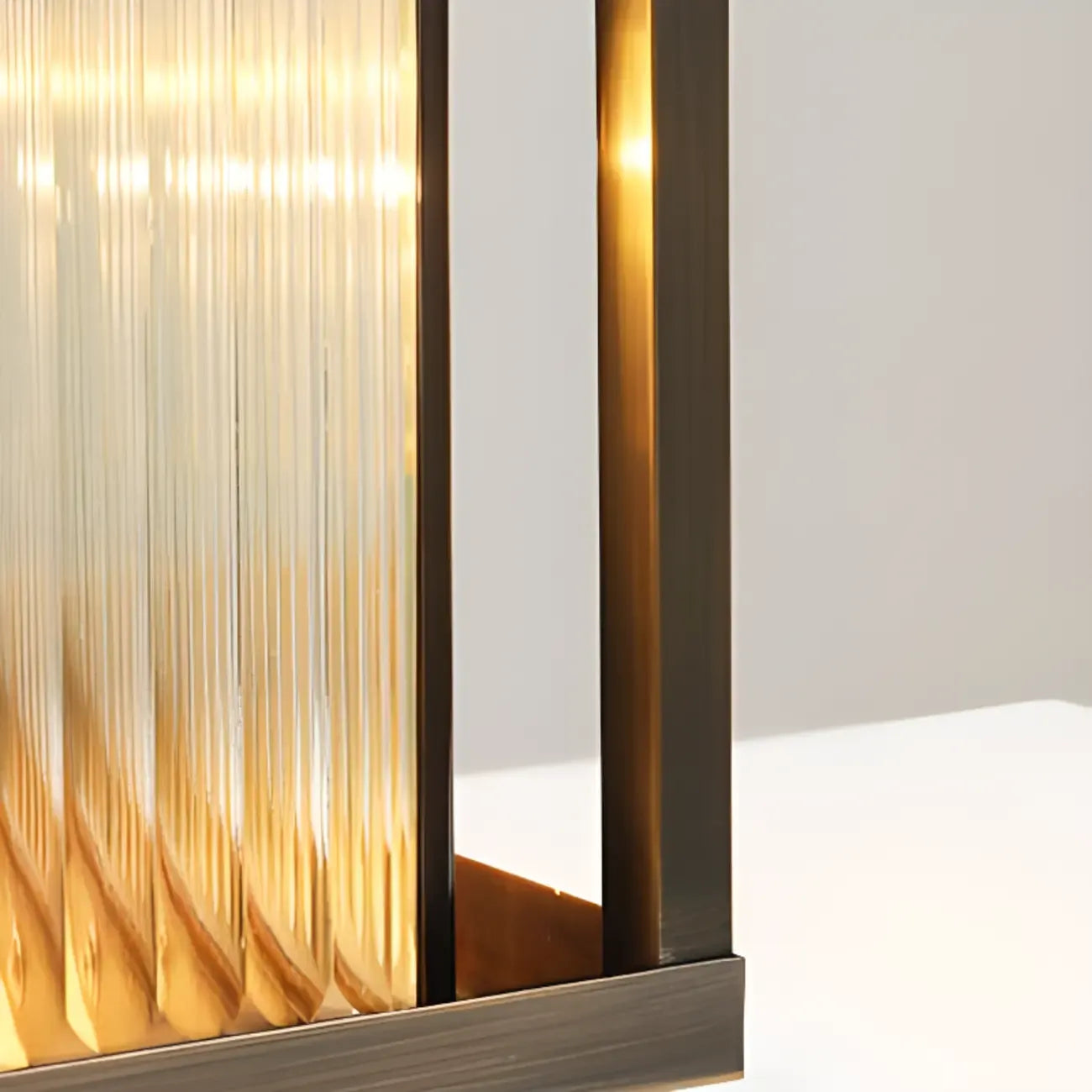 Rustic Bronze Metal Square Solar Outdoor Post Lights