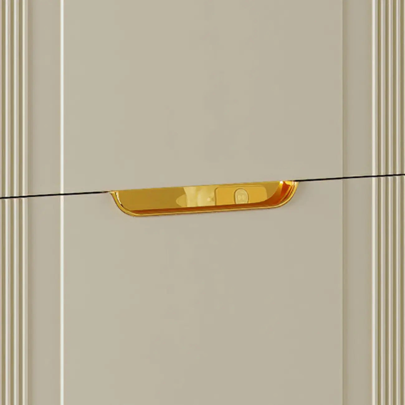 Slim White Drop-Front Shoe Cabinet for Entryway