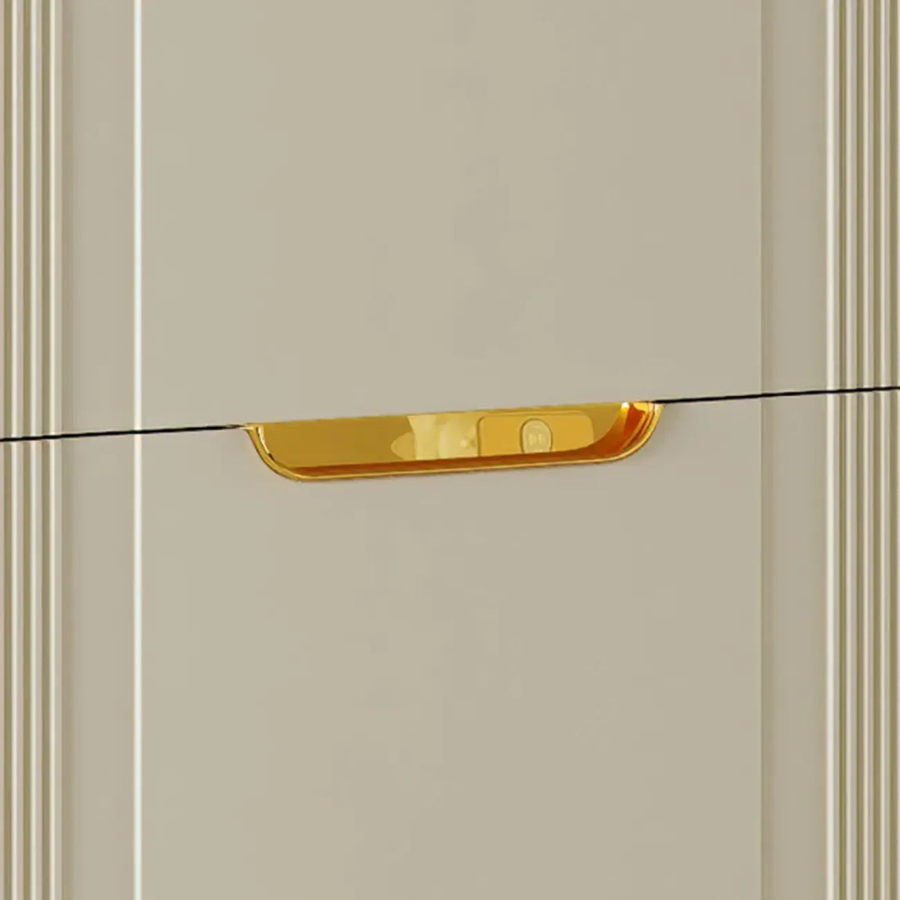 Slim White Drop-Front Shoe Cabinet for Entryway