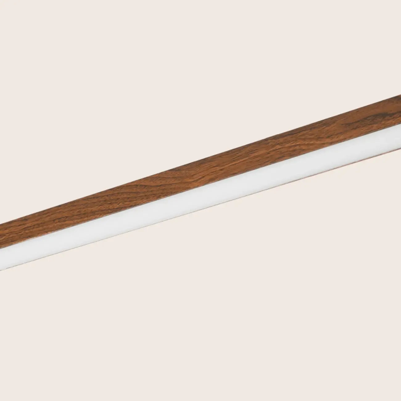 Modern Walnut LED Island Light for Kitchen High Ceilings