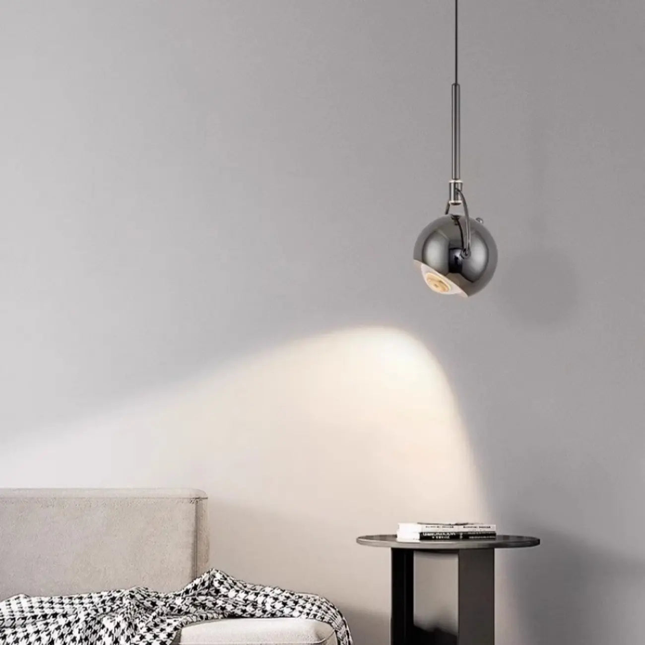 Modern Globe Metal Dimming Bedroom LED Pendant Light