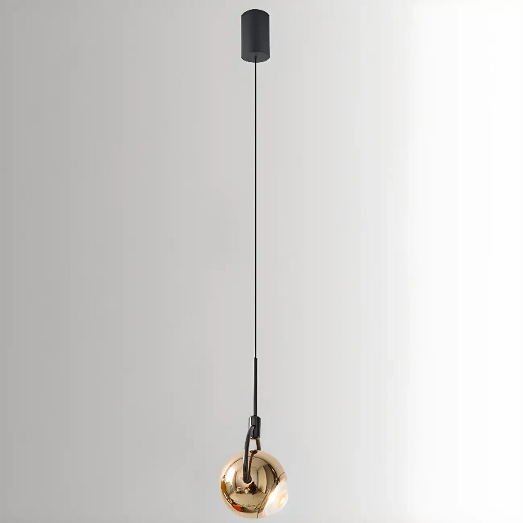 Modern Globe Metal Dimming Bedroom LED Pendant Light