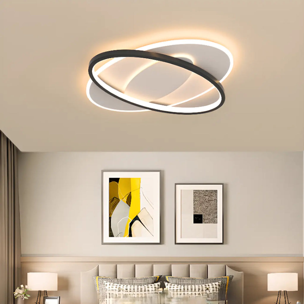 3-Light Flush Mount Ceiling Light with Dimmable & Remote