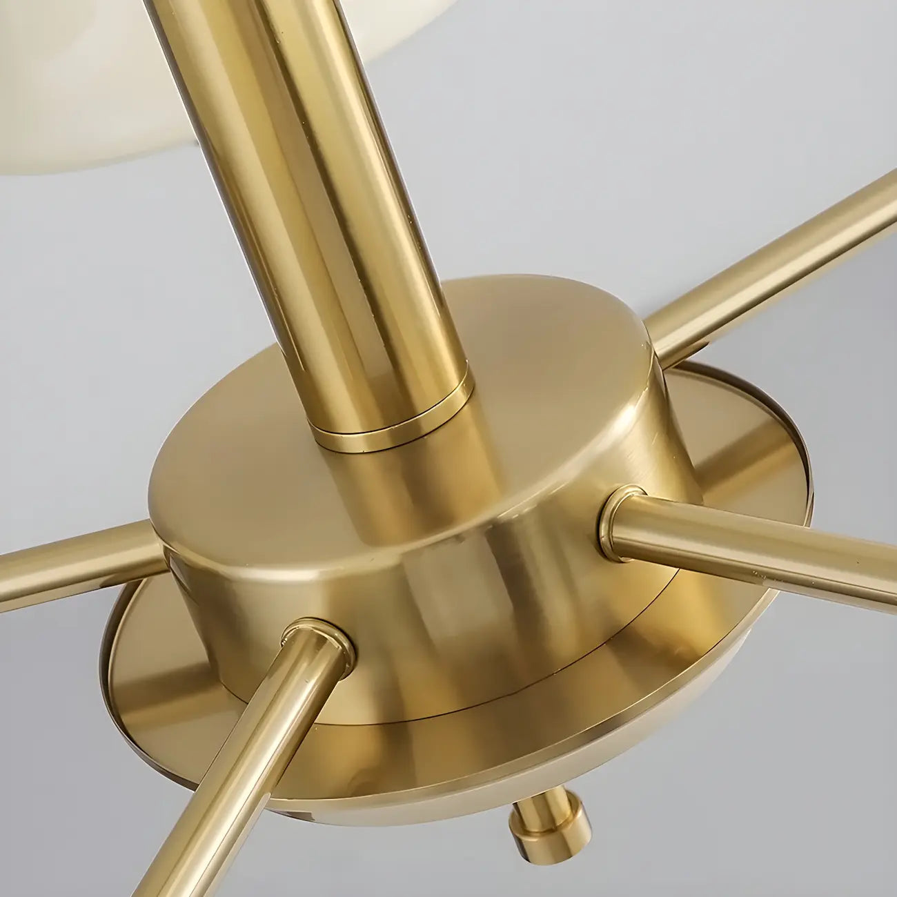 Modern Elegant 3-5 Lights Beige Glass Large Chandelier