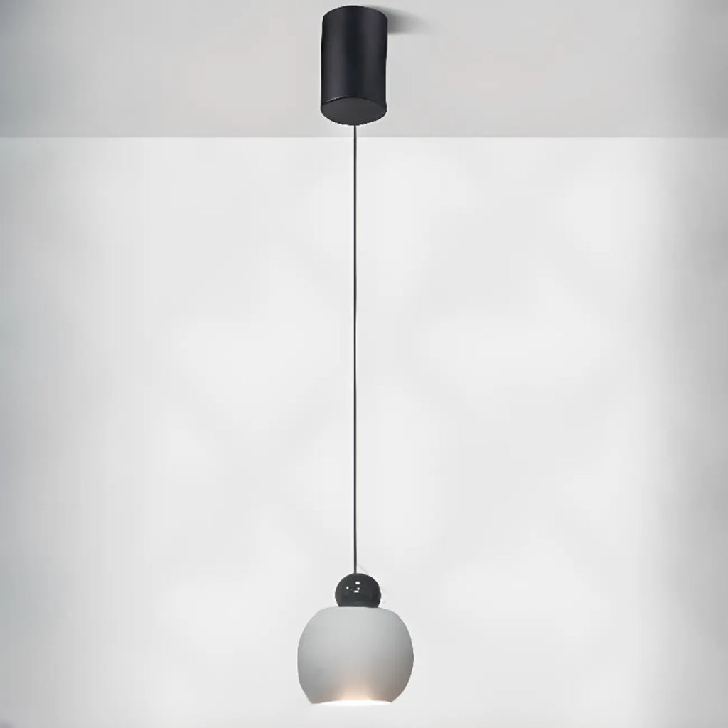 Modern Glass Globe LED Bedroom Hanging Pendant Light