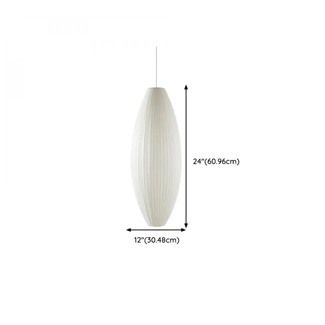 Geometric Silk Pendant Light for Bedside Adjustable Height