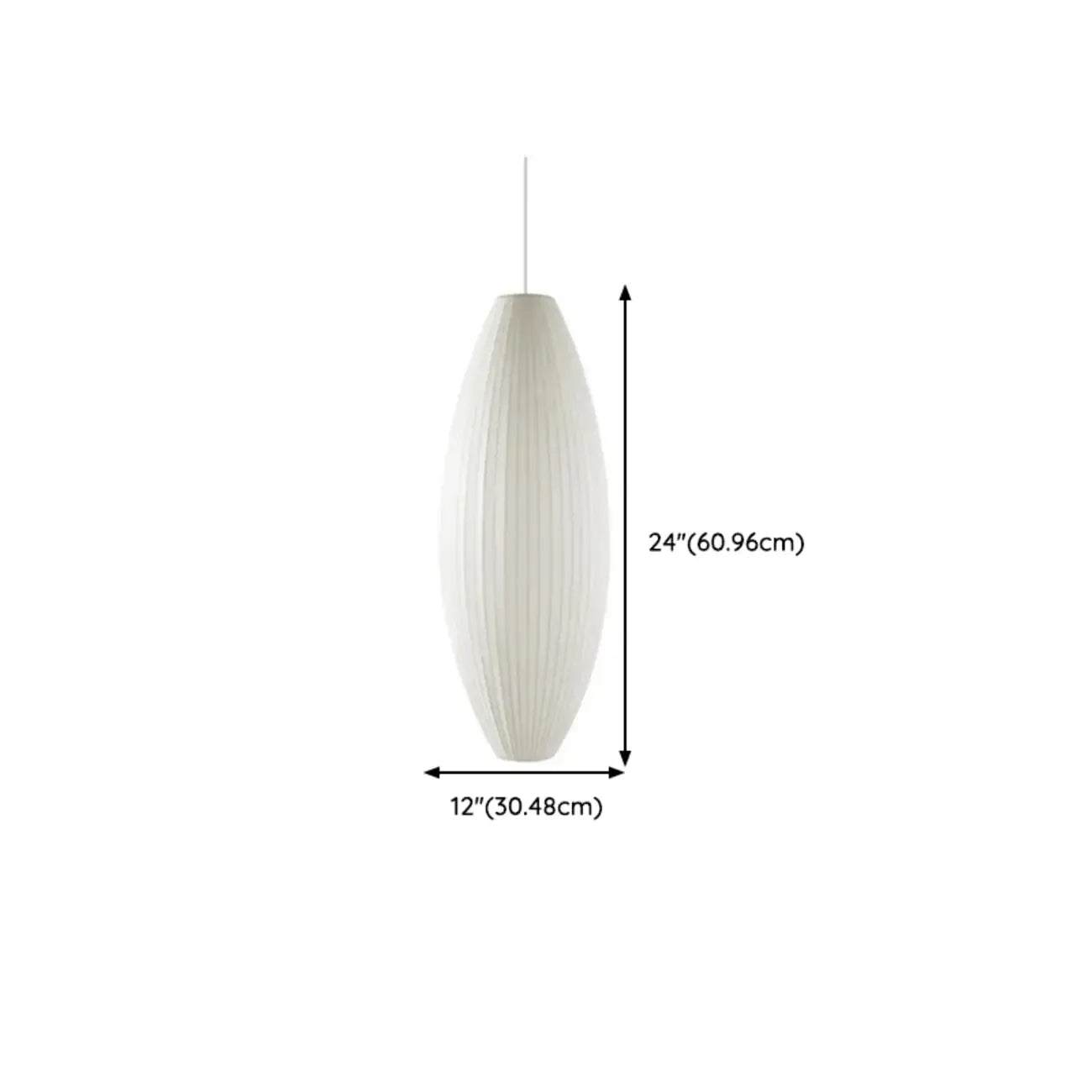 Geometric Silk Pendant Light for Bedside Adjustable Height