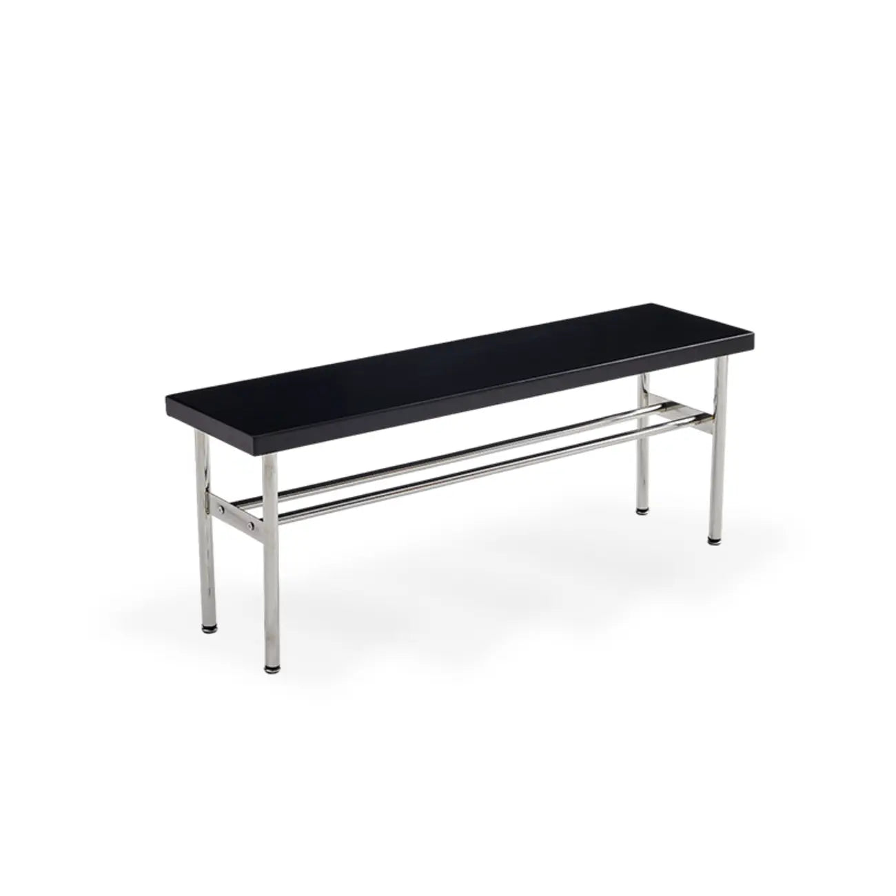 Retro Charming Rattan Metal Living Room Bench with Storage