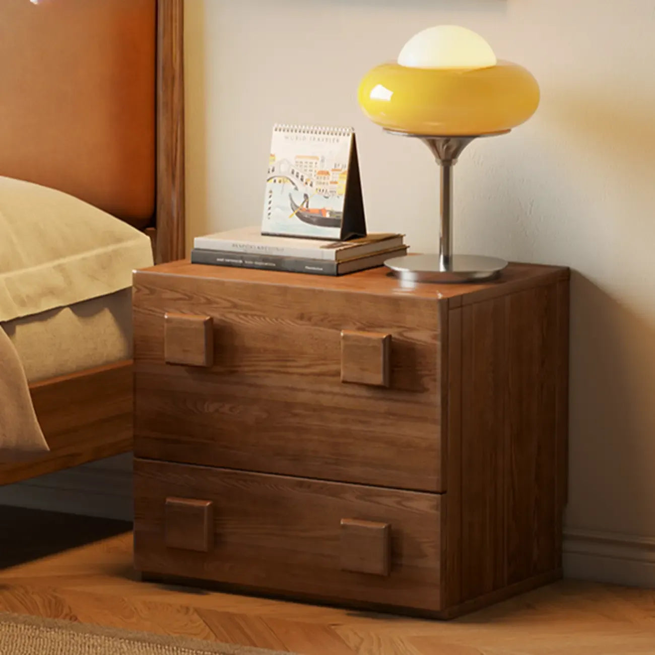 Drop-down Wood Chest Of Drawers Cabinet