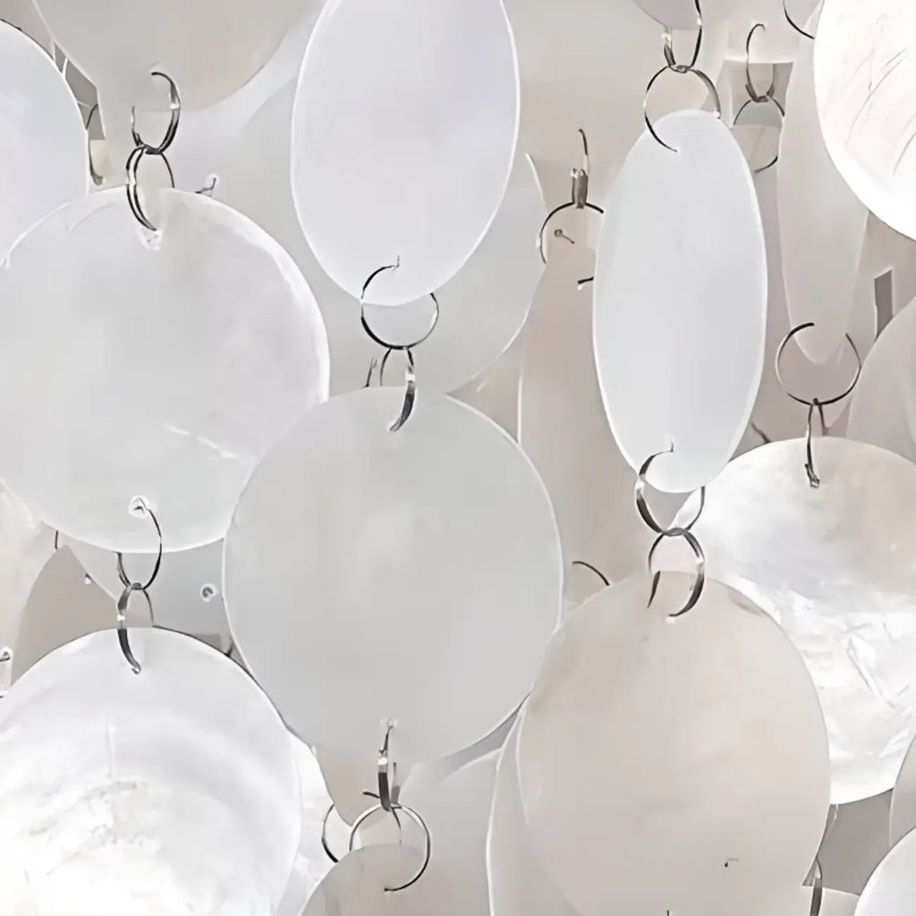 Retro Metal Coppery Tiered Shell Wind Chimes Chandelier