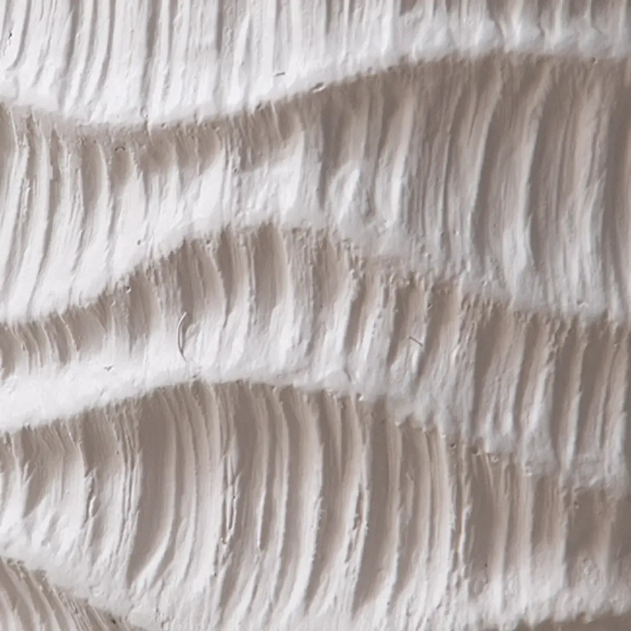 Elegant Drum Design White Wooden Side Table