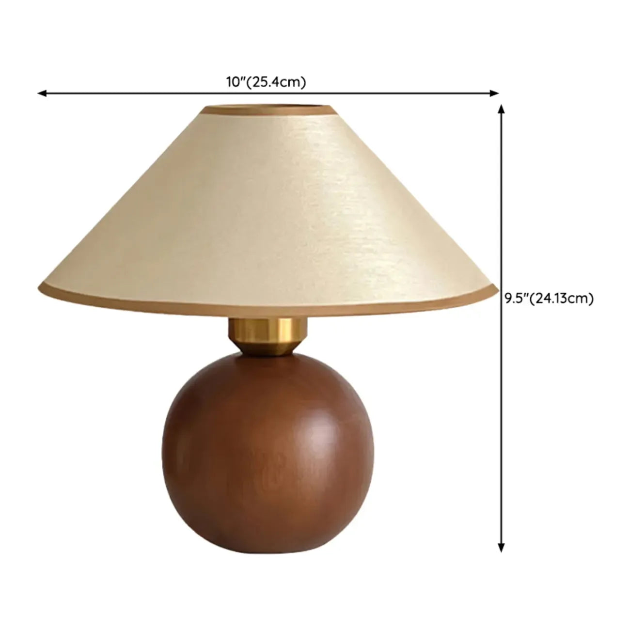 Modern Umbrella Shade Fabric LED Table Lamp for Bedroom