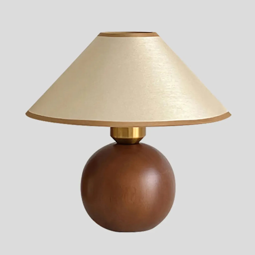 Modern Umbrella Shade Fabric LED Table Lamp for Bedroom