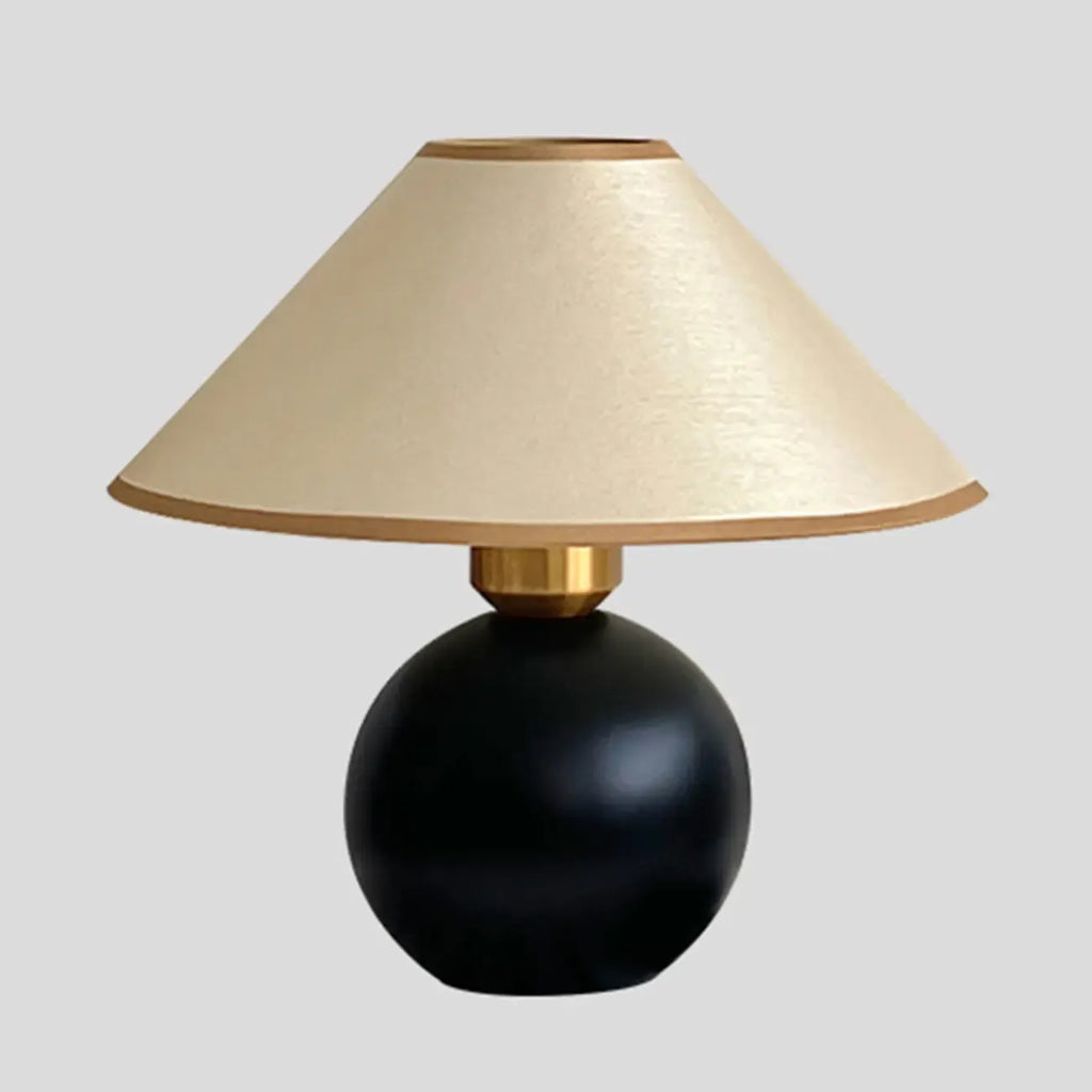 Modern Umbrella Shade Fabric LED Table Lamp for Bedroom
