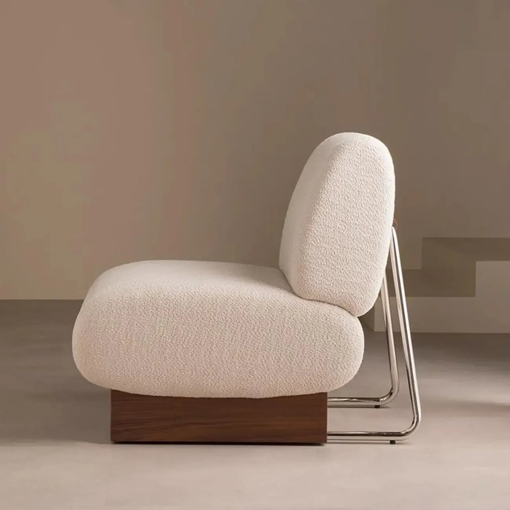 Modern Sherpa Side Chair for Living Room