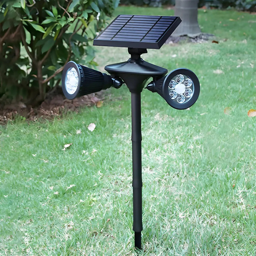 Modern Solar 2-Light Adjustable Landscape Lighting