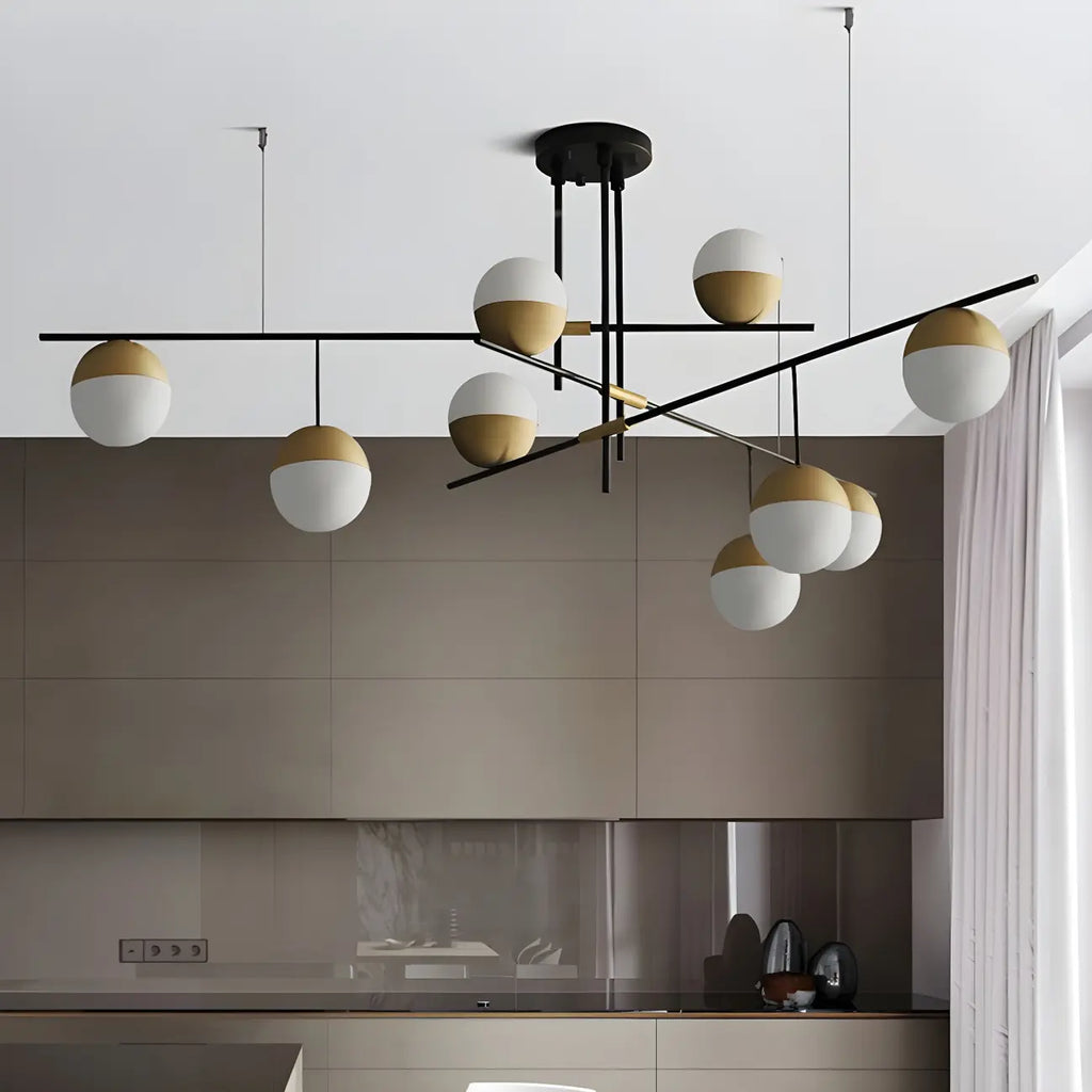 Minimalist Sputnik 9-Light Globe Island Pendant Light for Kitchen