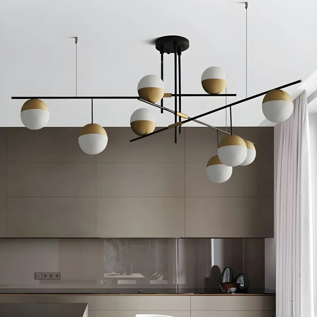 Minimalist Sputnik 9-Light Globe Island Pendant Light for Kitchen