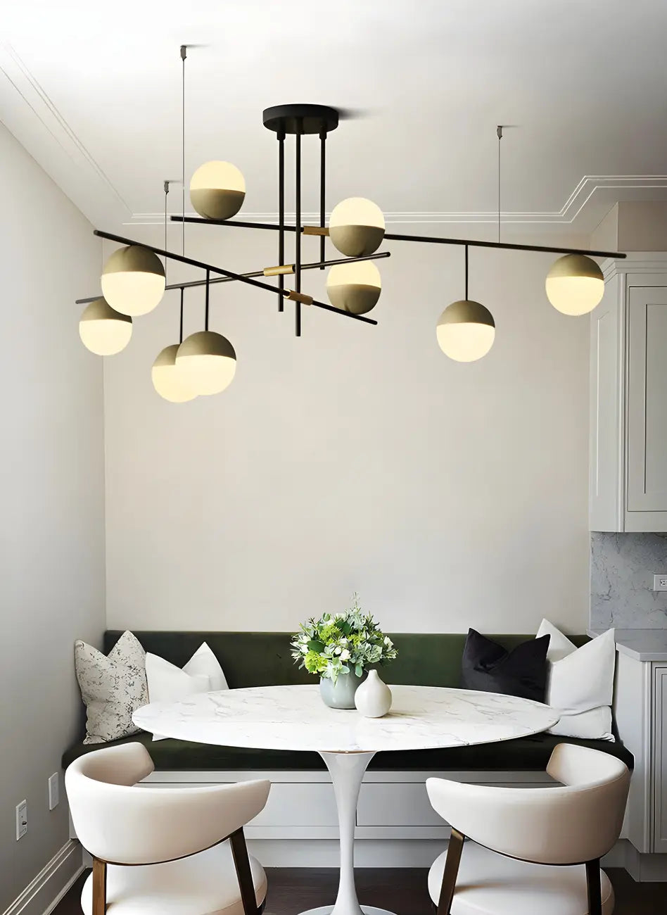 Minimalist Sputnik 9-Light Globe Island Pendant Light for Kitchen