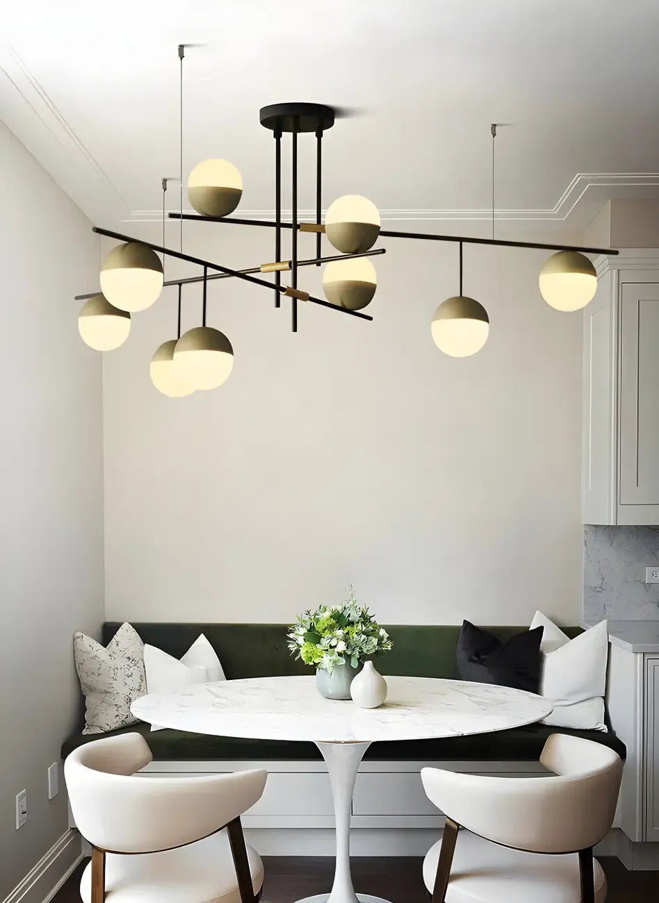 Minimalist Sputnik 9-Light Globe Island Pendant Light for Kitchen