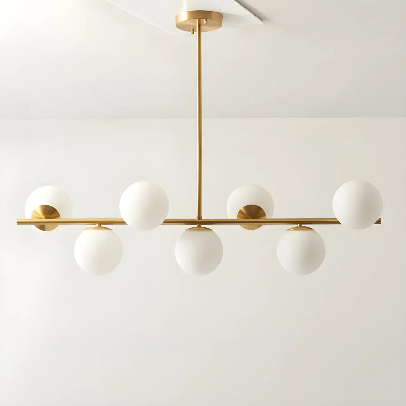 Modern Copper Globe Multi-Light Island Pendant Light