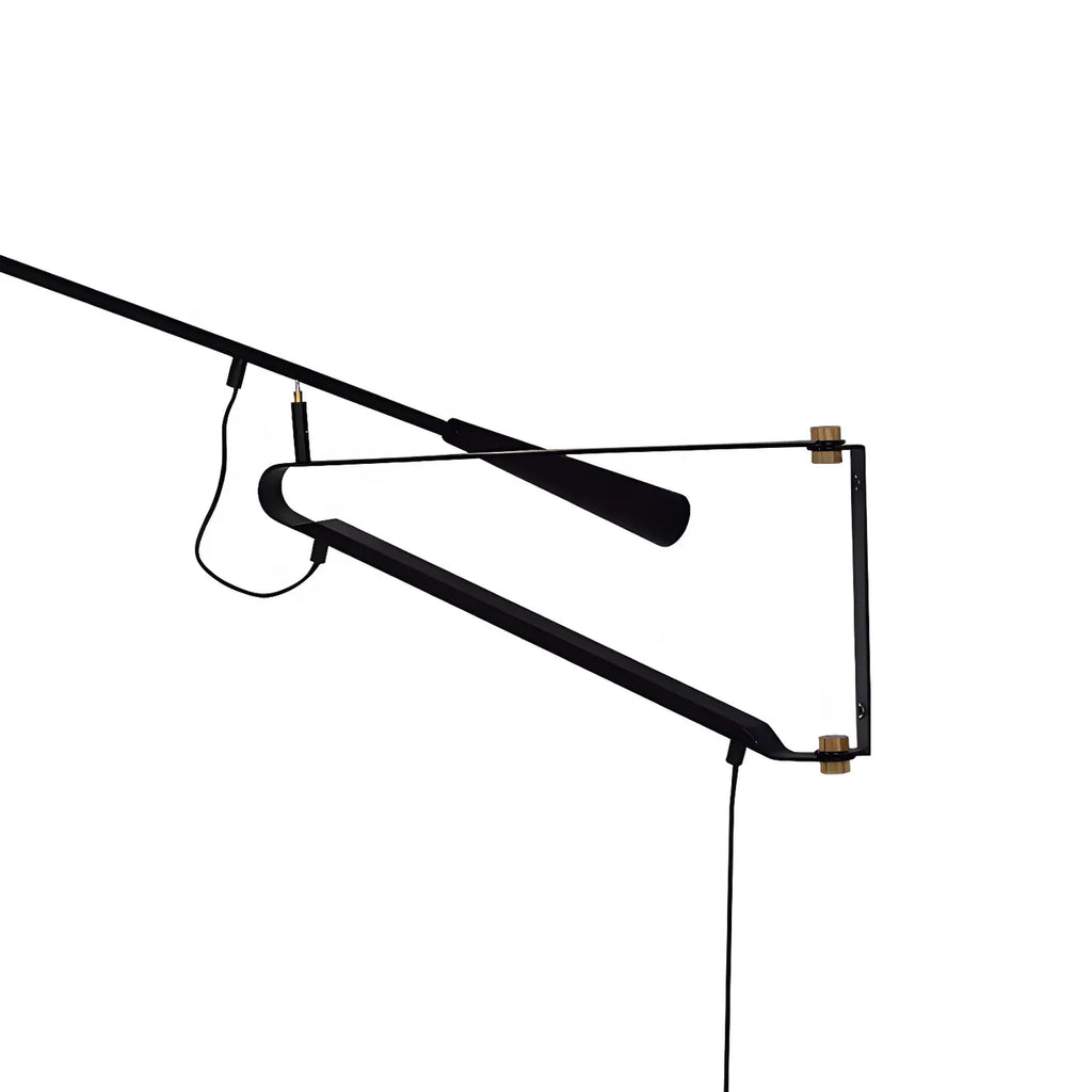 Postmodern Metal Long Swing Arm Wall Light