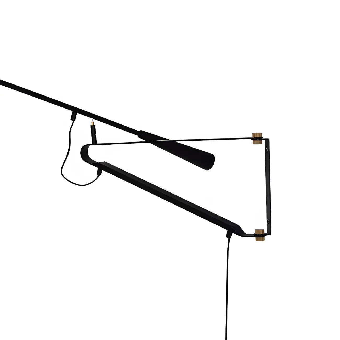 Postmodern Metal Long Swing Arm Wall Light