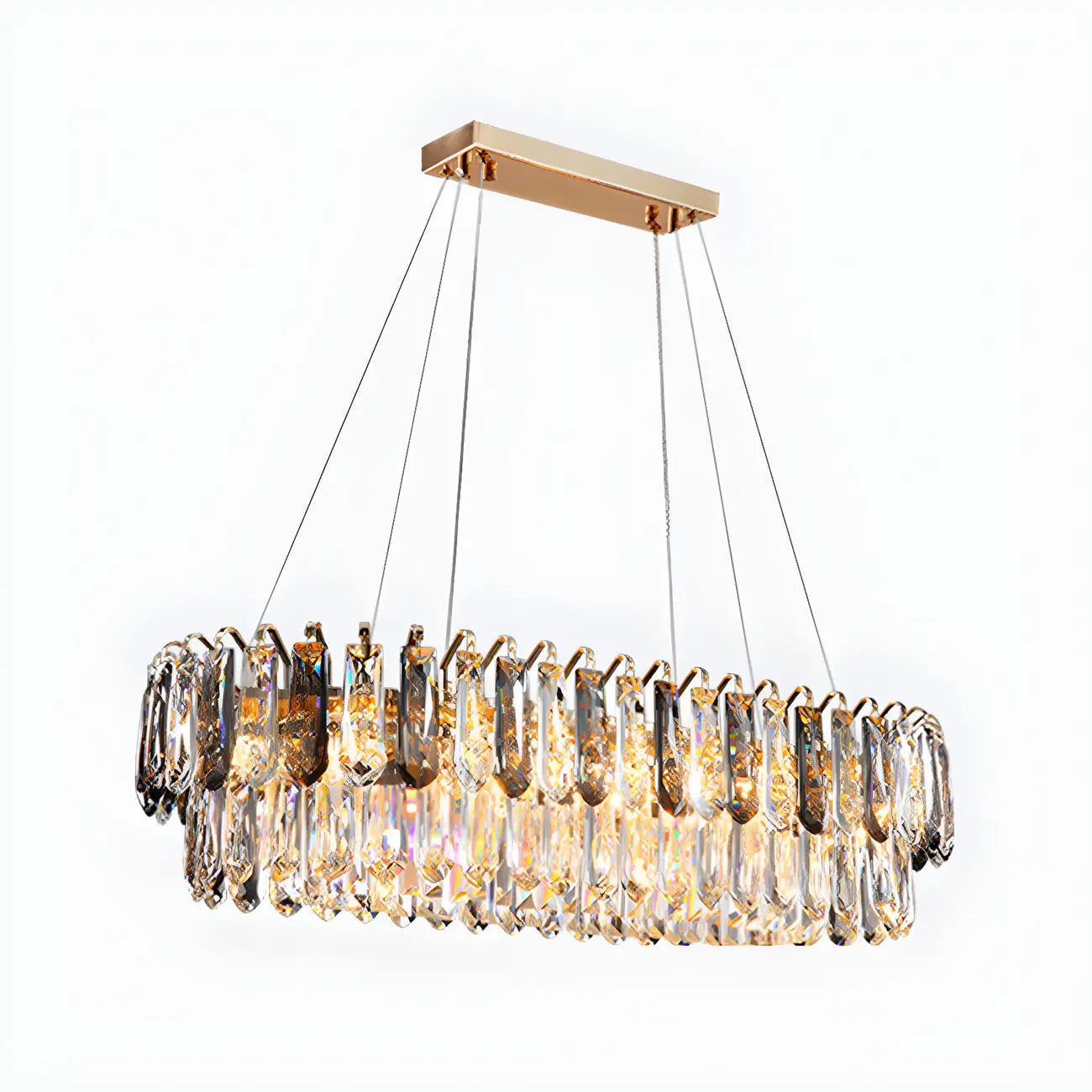 Luxury Brass Crystal Chandelier for Dining Area
