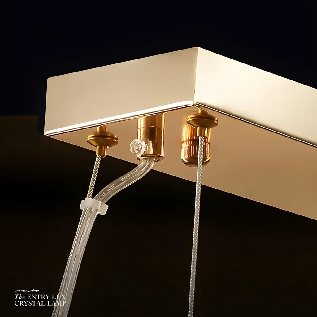 Luxury Brass Crystal Chandelier for Dining Area