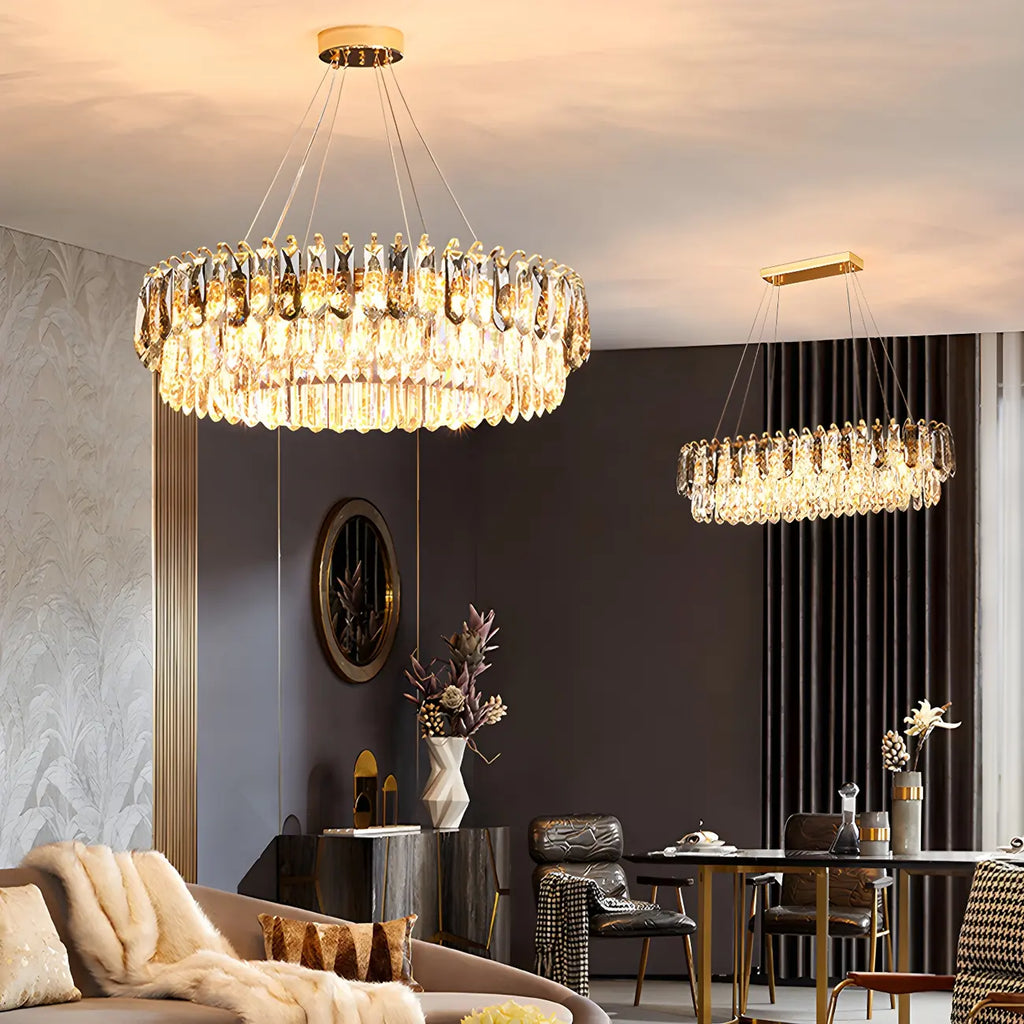 Luxury Brass Crystal Chandelier for Dining Area