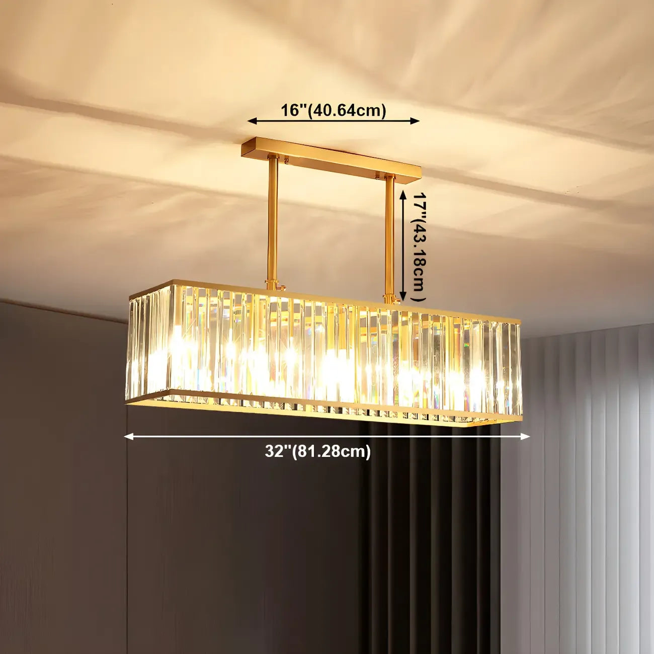 Luxury Brass Crystal Chandelier for Dining Area