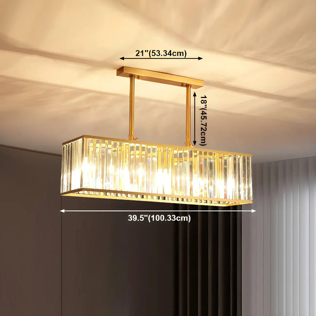 Luxury Brass Crystal Chandelier for Dining Area