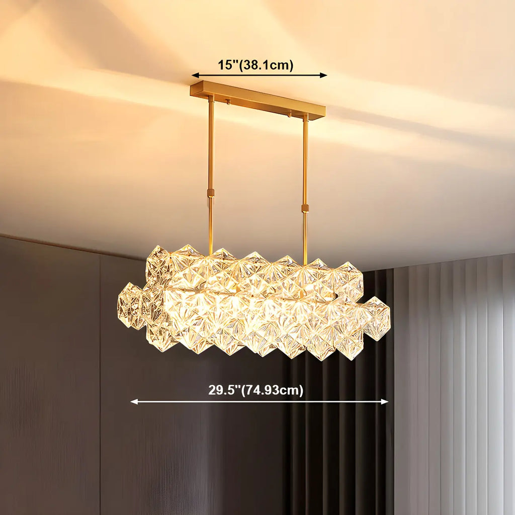 Luxury Brass Crystal Chandelier for Dining Area