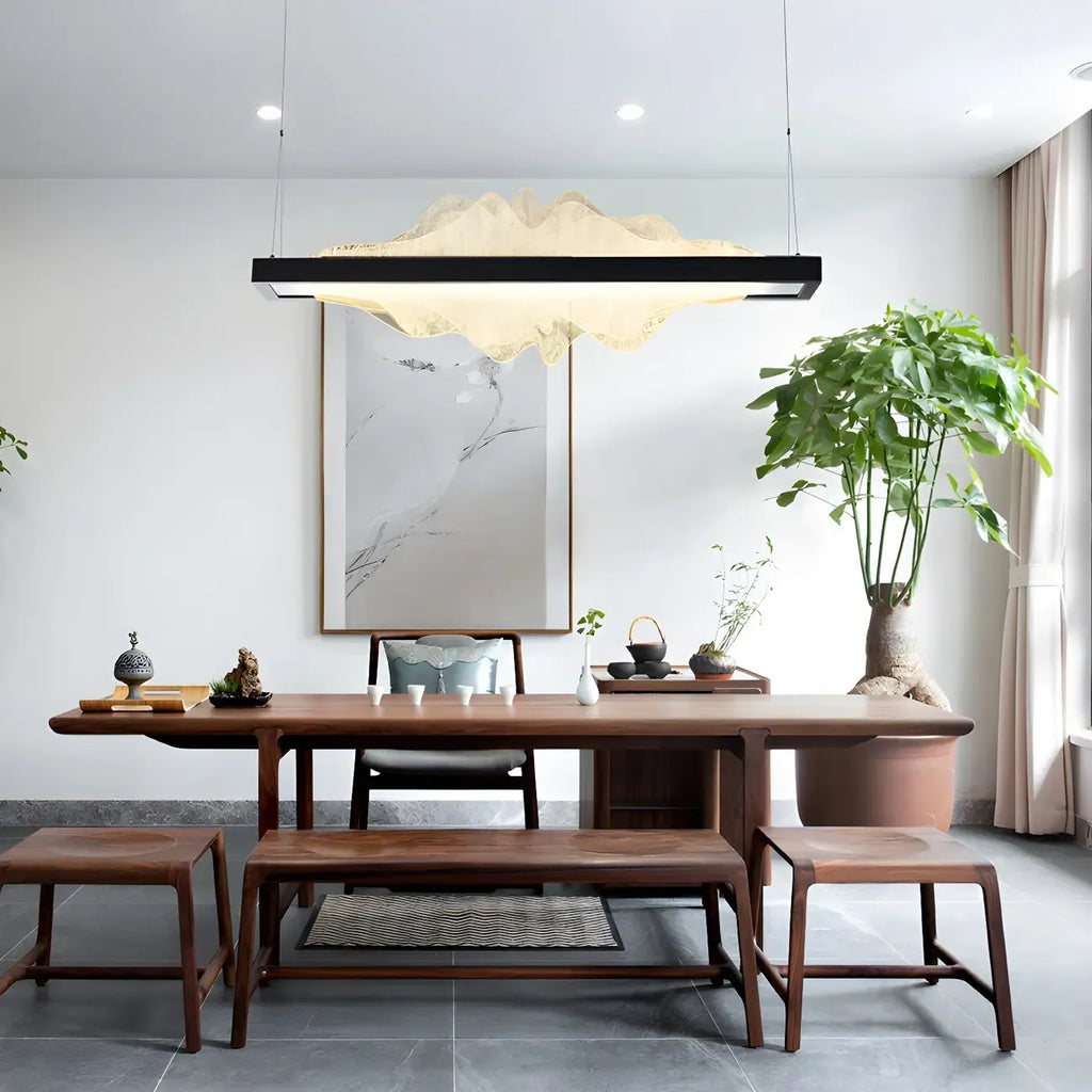 Modern Metal Rectangular Unique Pendant Light