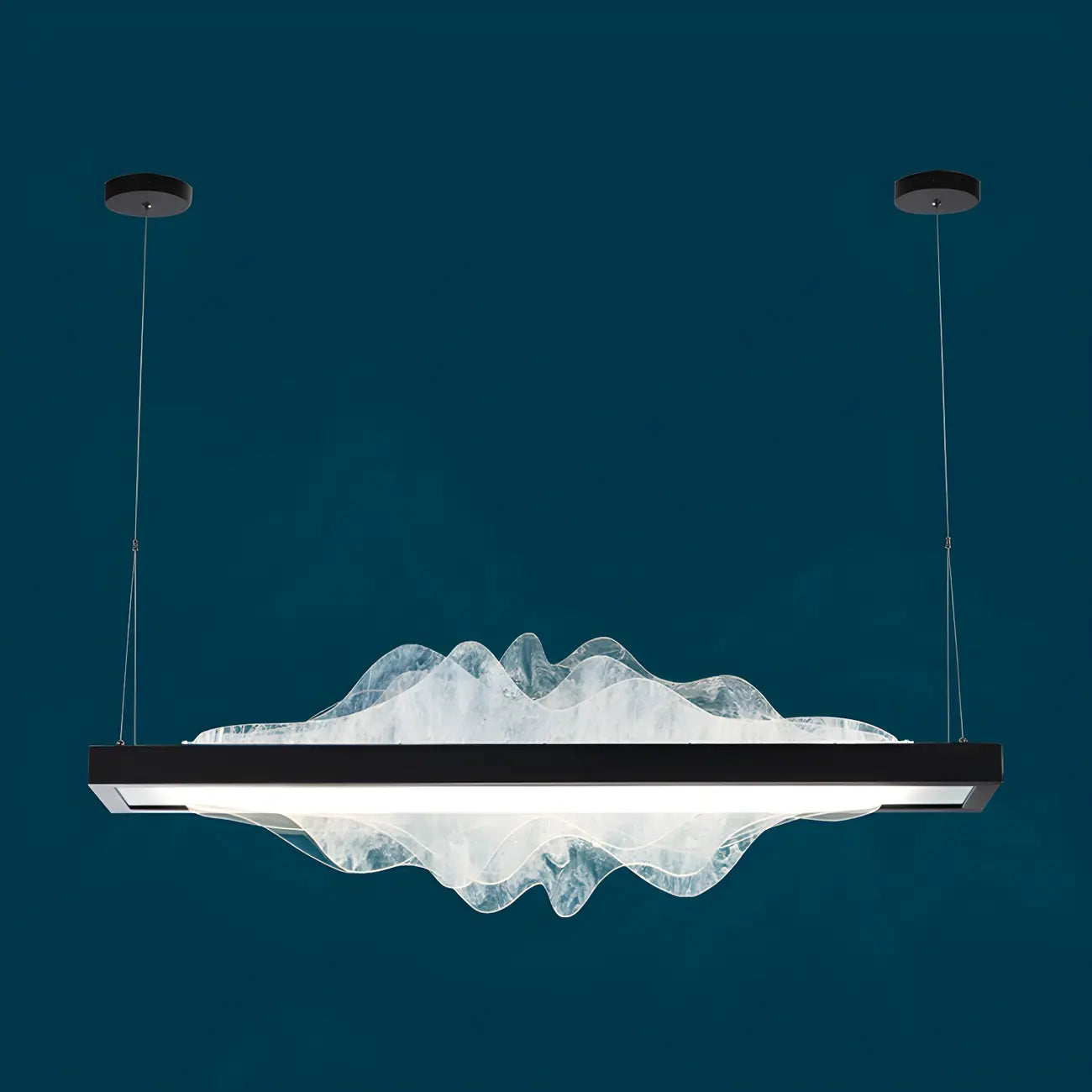 Modern Metal Rectangular Unique Pendant Light