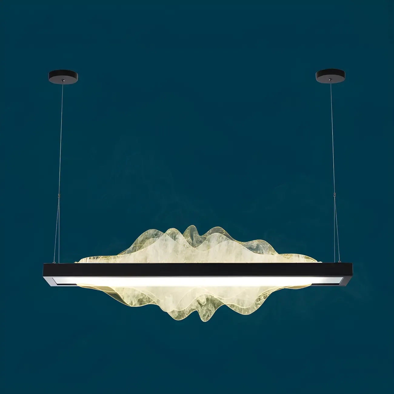 Modern Metal Rectangular Unique Pendant Light