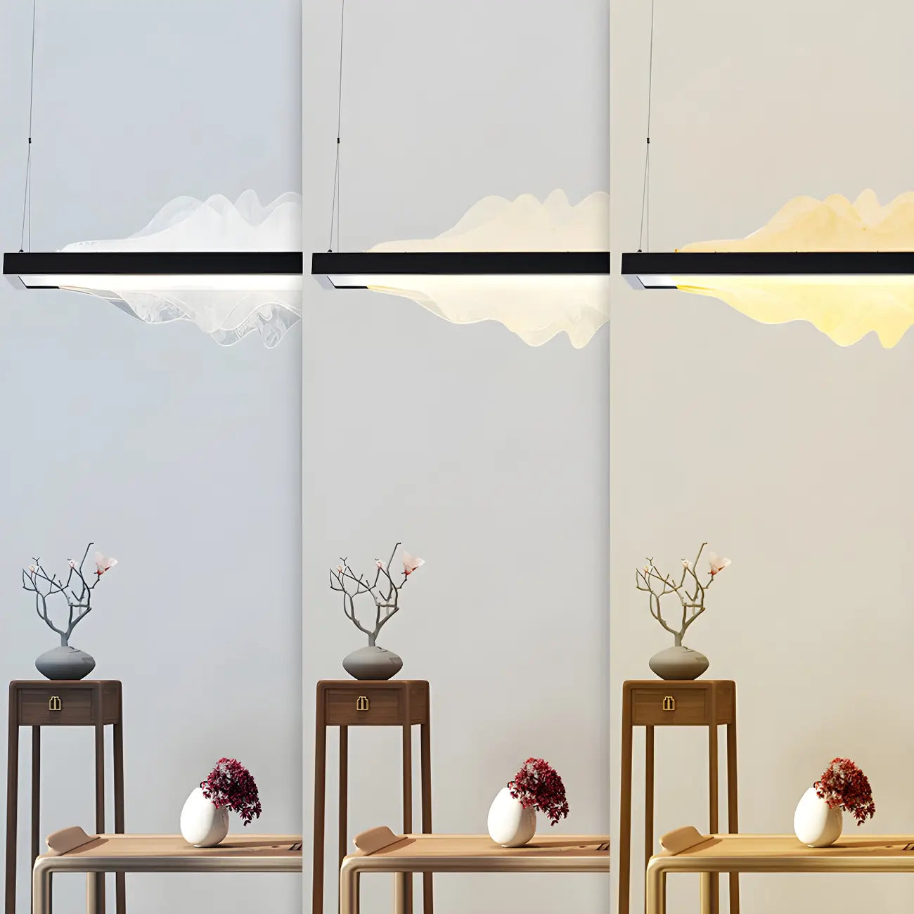 Modern Metal Rectangular Unique Pendant Light