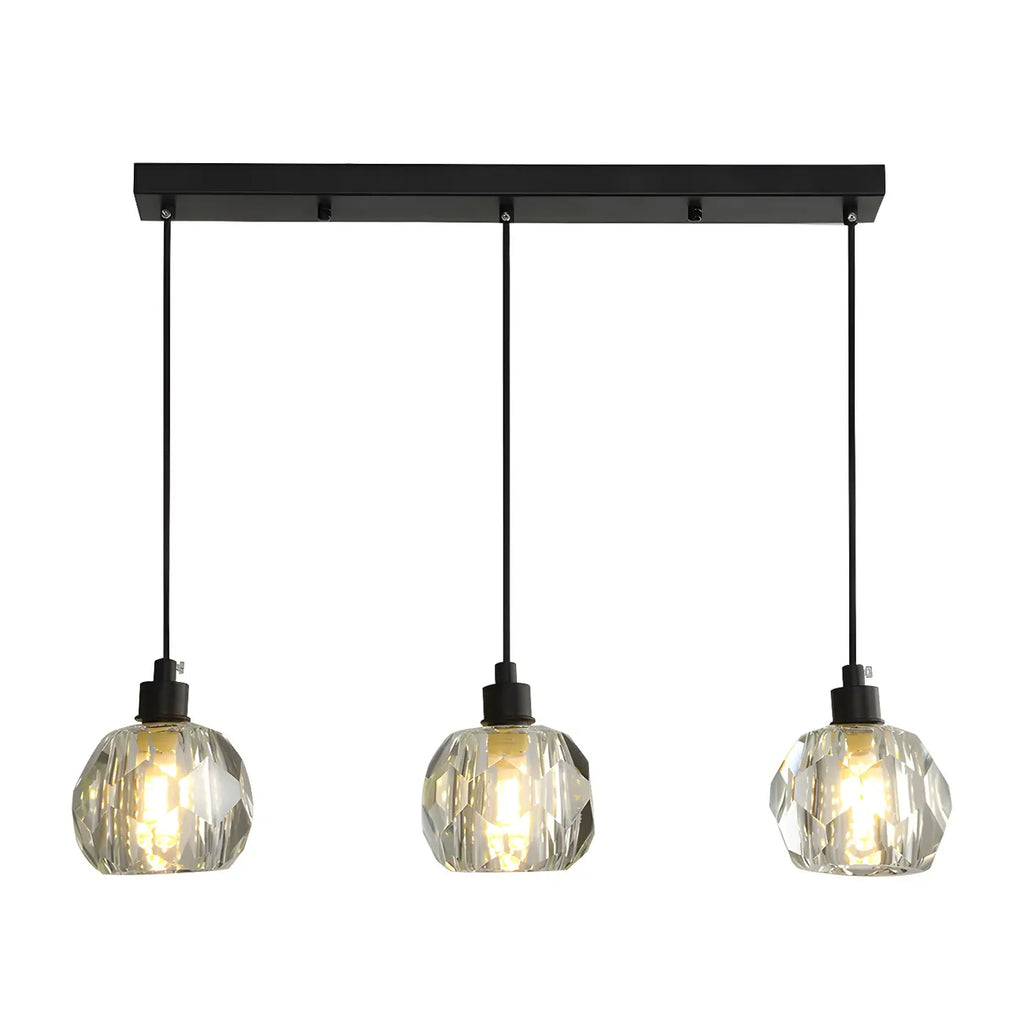 Modern Crystal Globe Island Lights for Kitchen Area