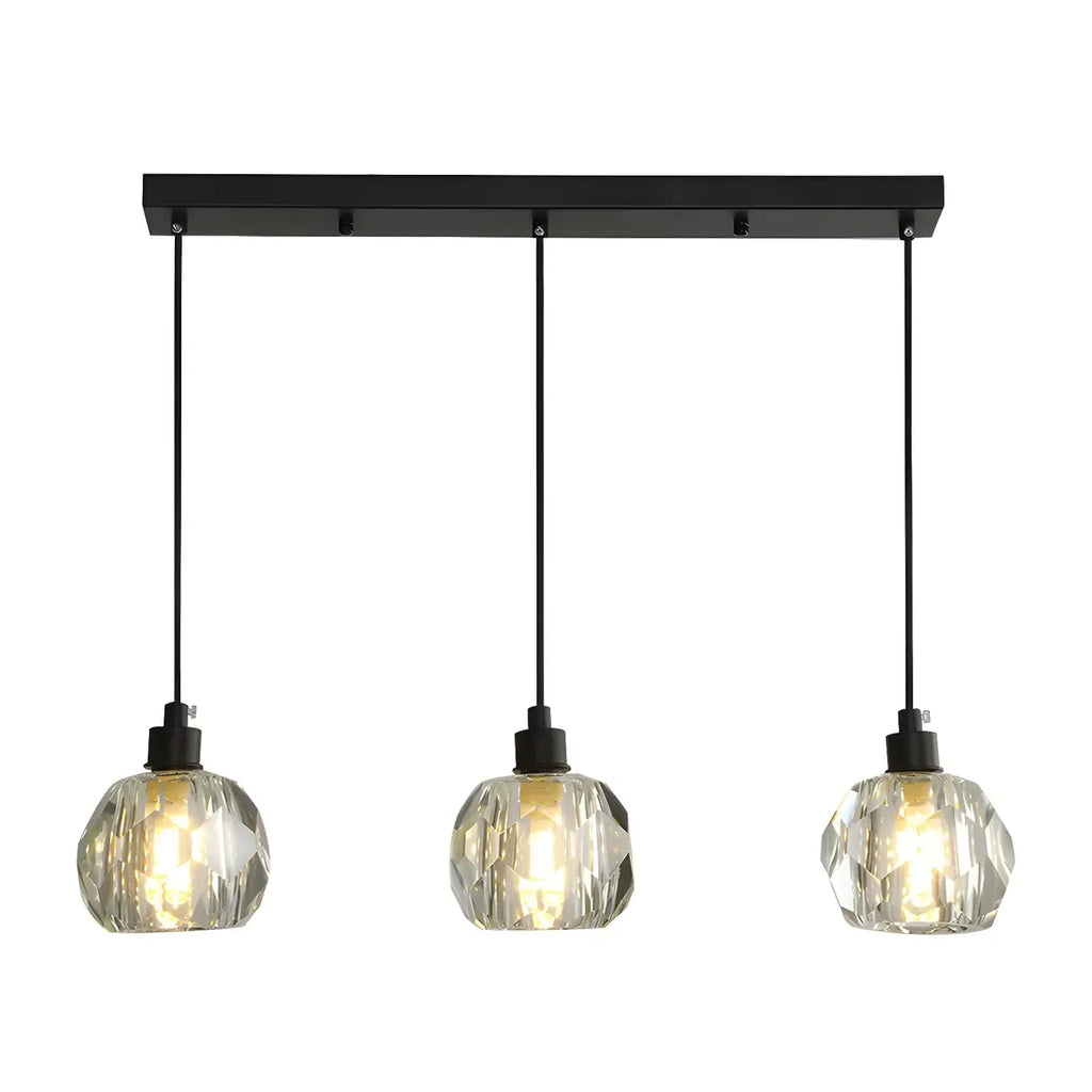 Modern Crystal Globe Island Lights for Kitchen Area