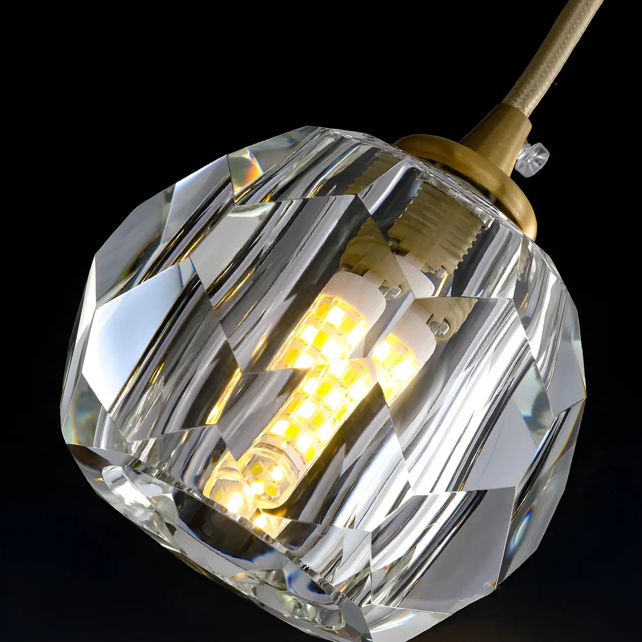 Modern Crystal Globe Island Lights for Kitchen Area