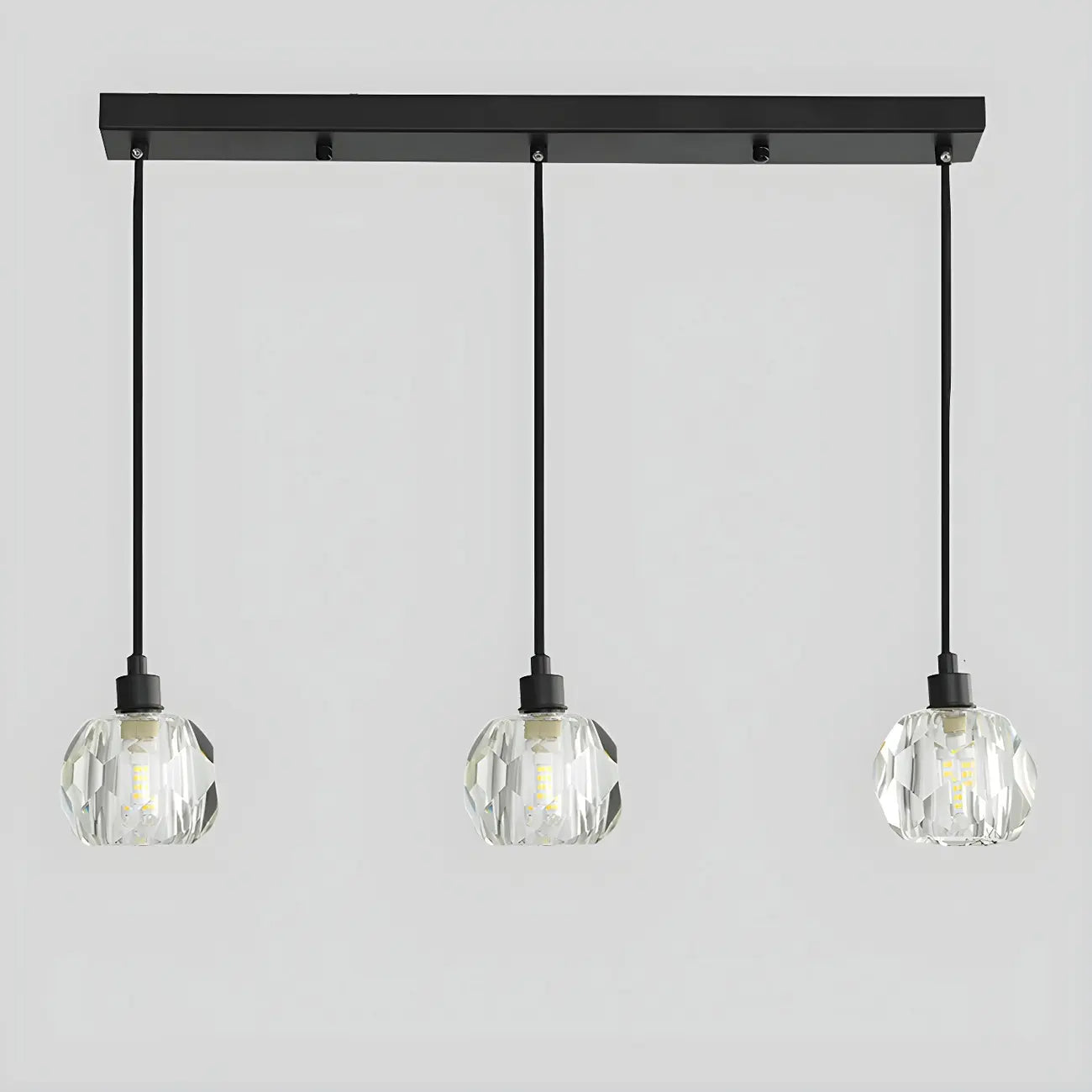 Modern Crystal Globe Island Lights for Kitchen Area