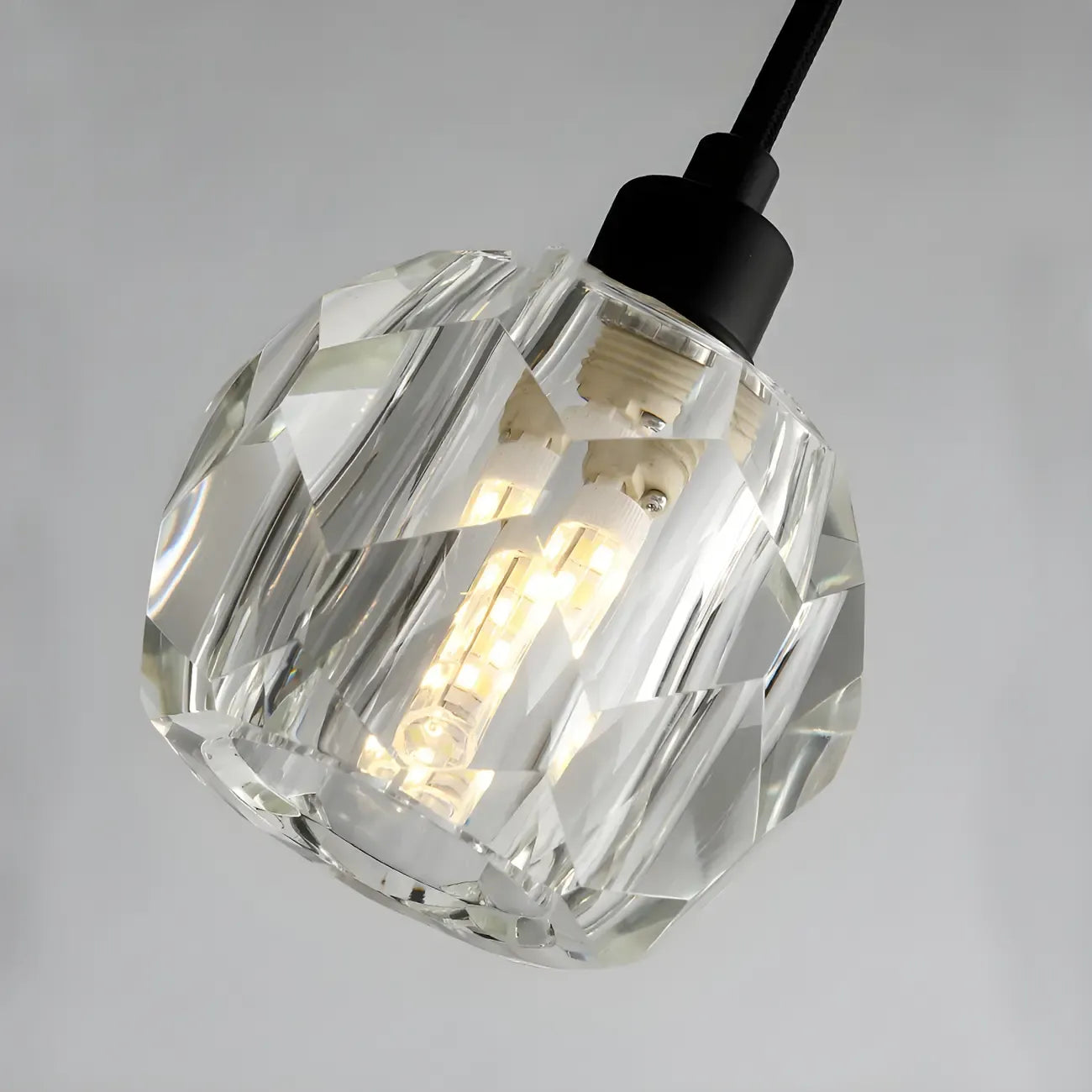 Modern Crystal Globe Island Lights for Kitchen Area