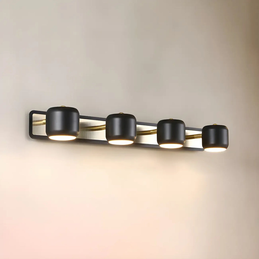 Modern Aluminum Cylinder Warm LED Bathroom Vanity Light