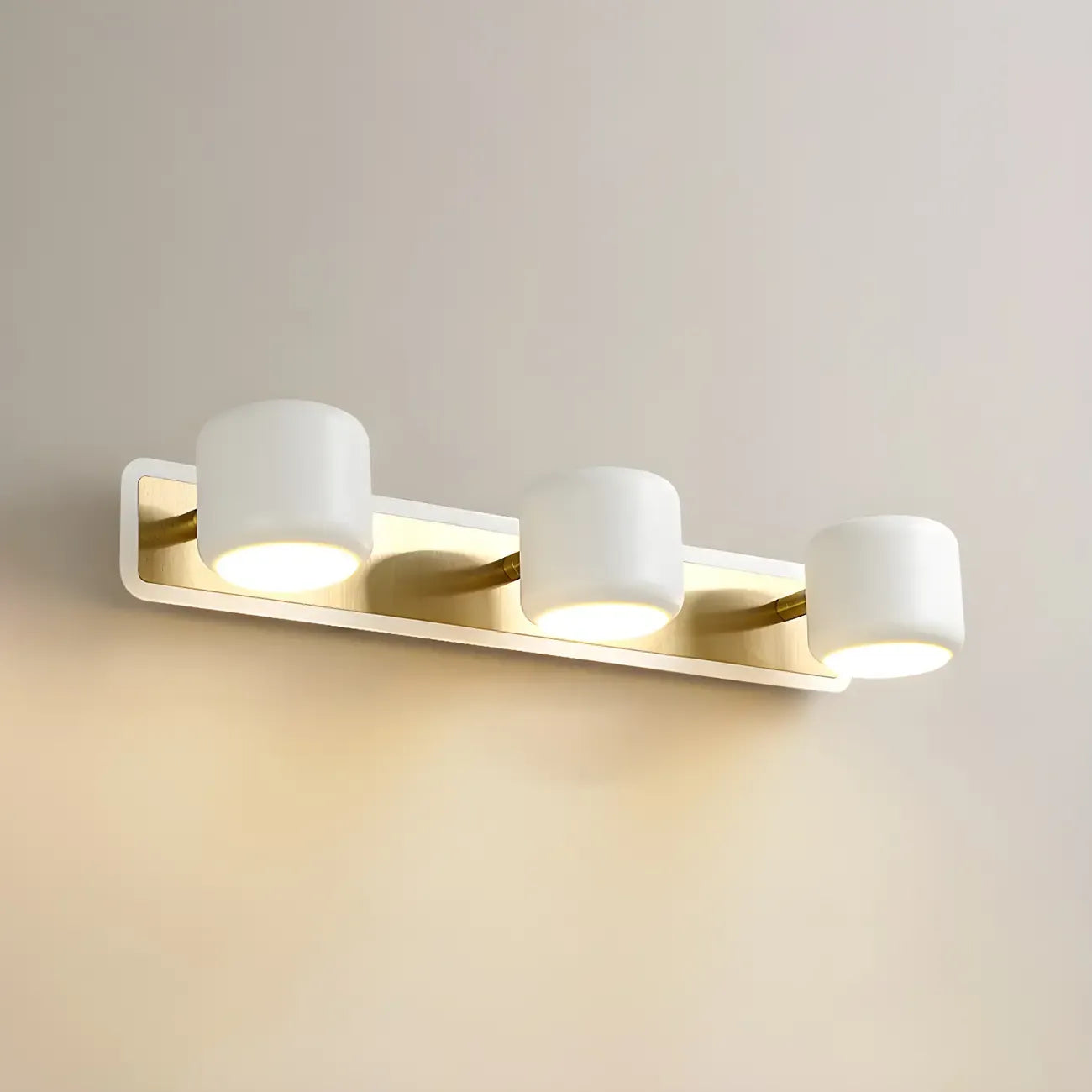 Modern Aluminum Cylinder Warm LED Bathroom Vanity Light