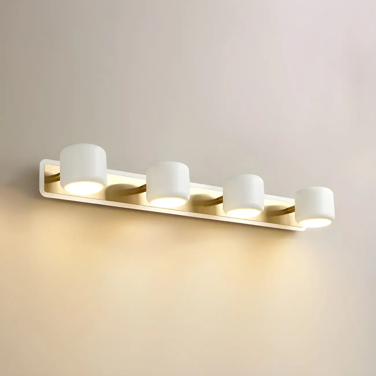 Modern Aluminum Cylinder Warm LED Bathroom Vanity Light