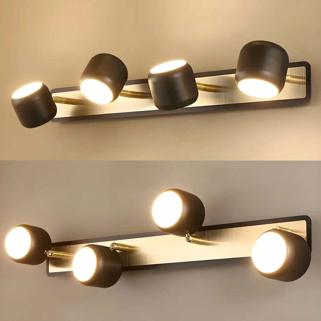 Modern Aluminum Cylinder Warm LED Bathroom Vanity Light