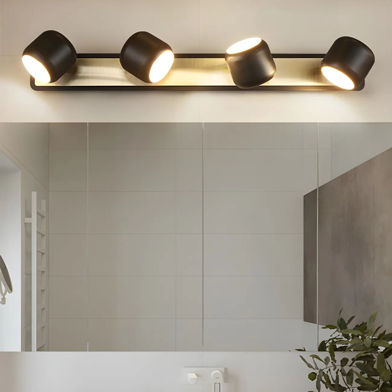 Modern Aluminum Cylinder Warm LED Bathroom Vanity Light