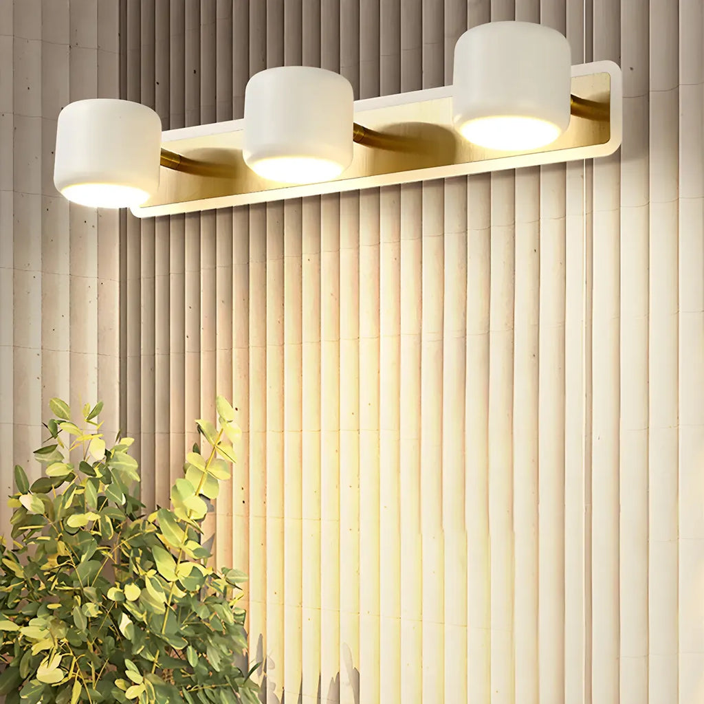 Modern Aluminum Cylinder Warm LED Bathroom Vanity Light