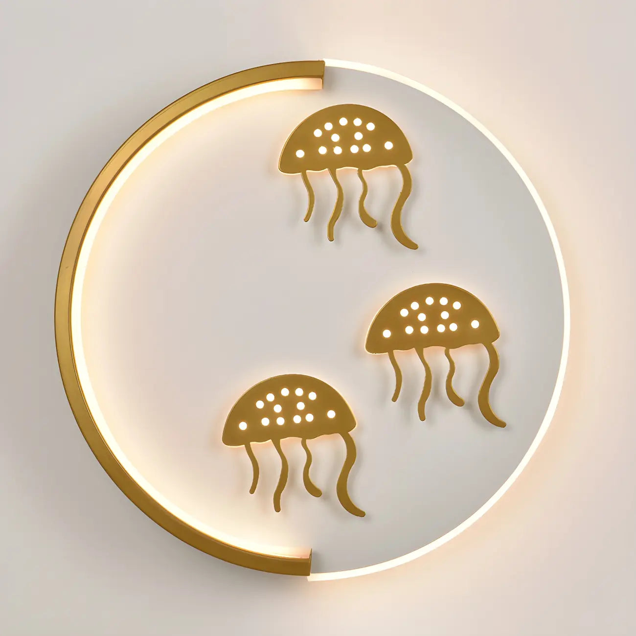 Circular LED Wall Sconce with Cartoon Pattern for kids Bedroom
